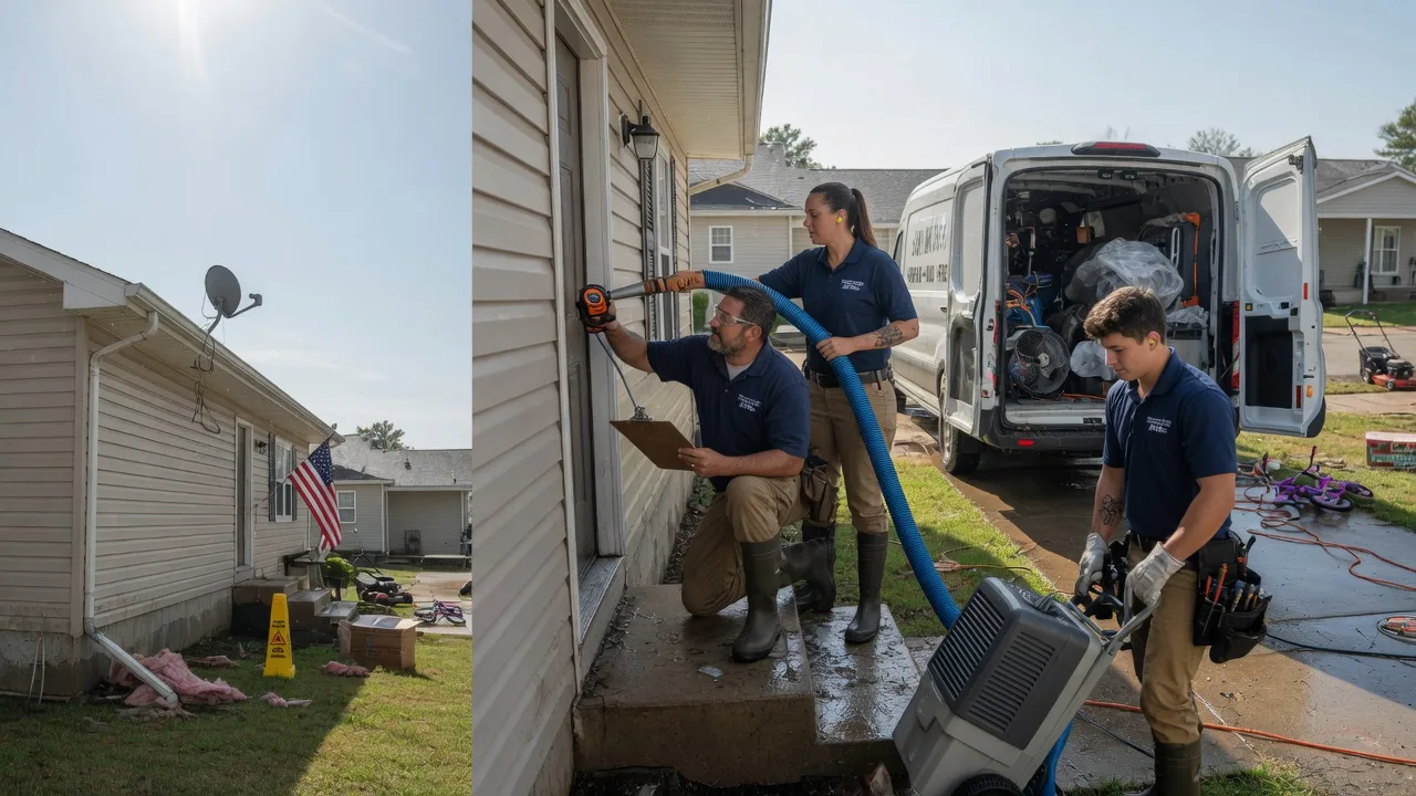 Ceiling Water Damage Restoration in Clearwater, KS near me